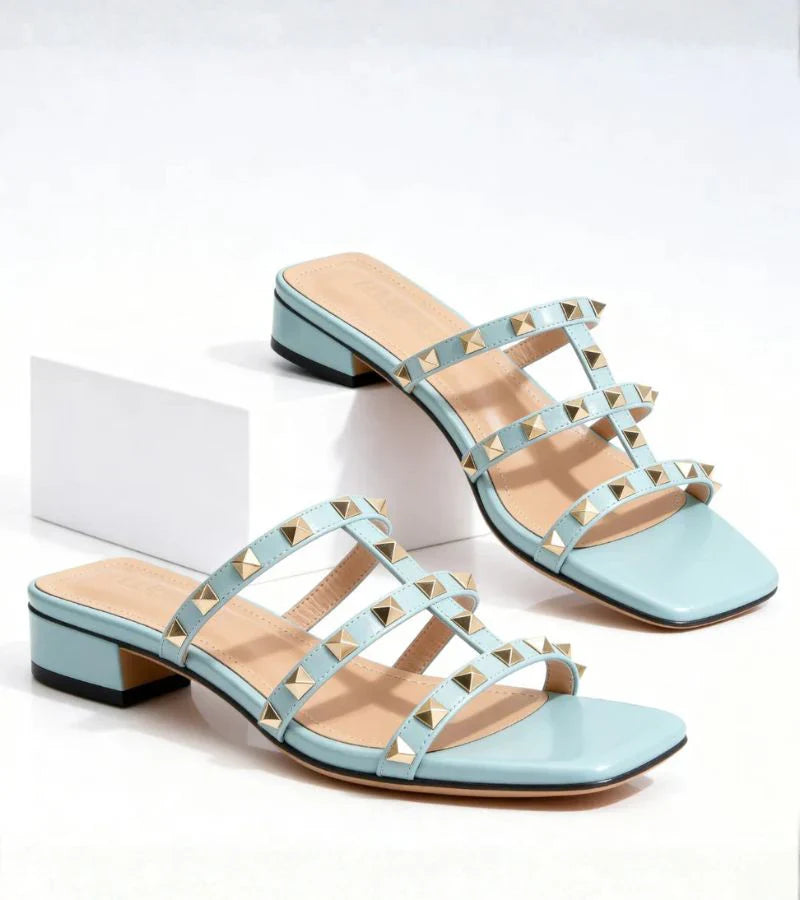 Sandalo Flat Borchie Glamou
