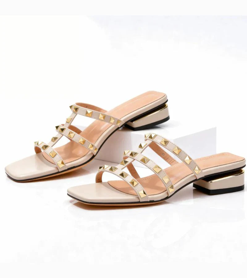Sandalo Flat Borchie Glamou
